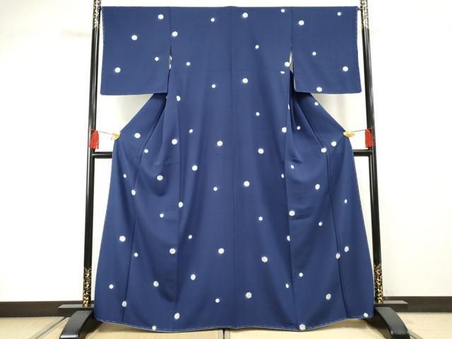 平和屋着物○上質な小紋 雪輪文 正絹 逸品 未使用 AABF4221cs - メルカリ