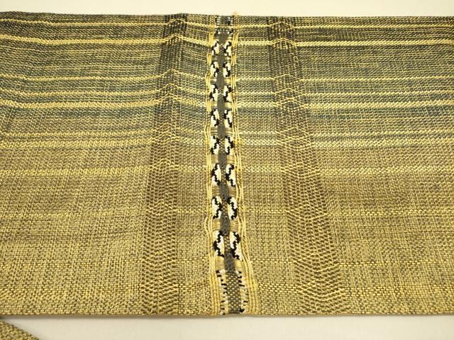 平和屋着物○ひなや工房 くむ・あむ・おる 伊豆蔵明彦 組織 太鼓柄袋帯