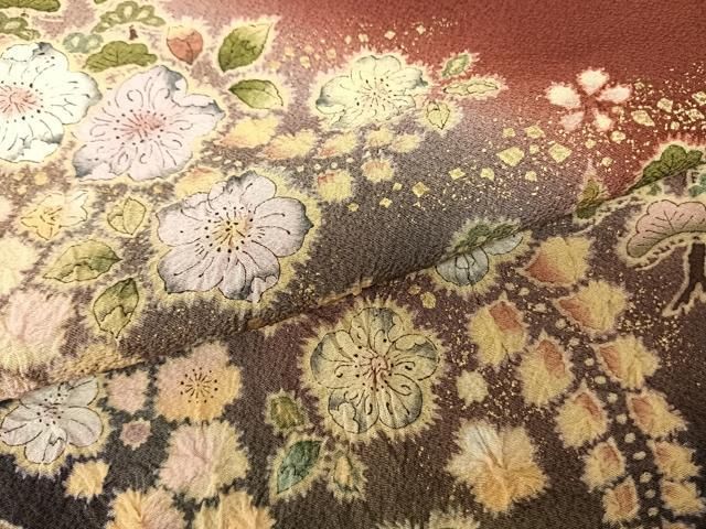 平和屋着物○訪問着 作家物 絞り 辻が花 暈し染め 金彩 健勝苑扱い