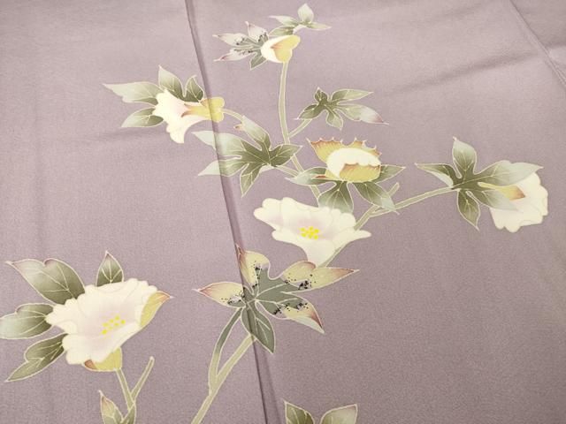 平和屋着物○本加賀友禅作家 松井眞夫 訪問着 枝花文 正絹 逸品