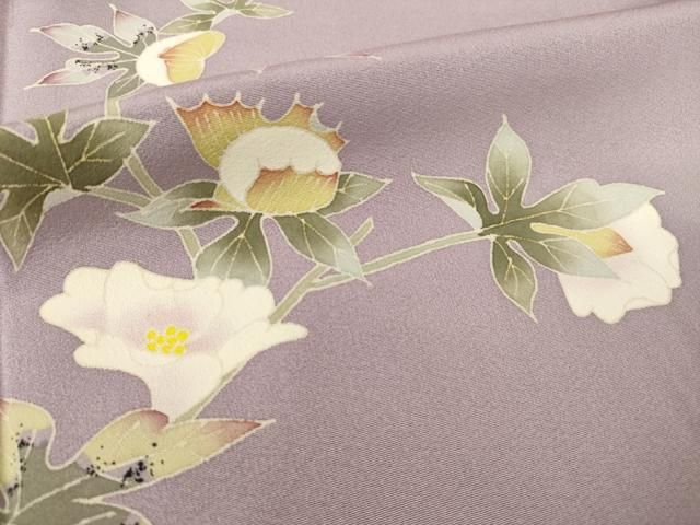 平和屋着物○本加賀友禅作家 松井眞夫 訪問着 枝花文 正絹 逸品