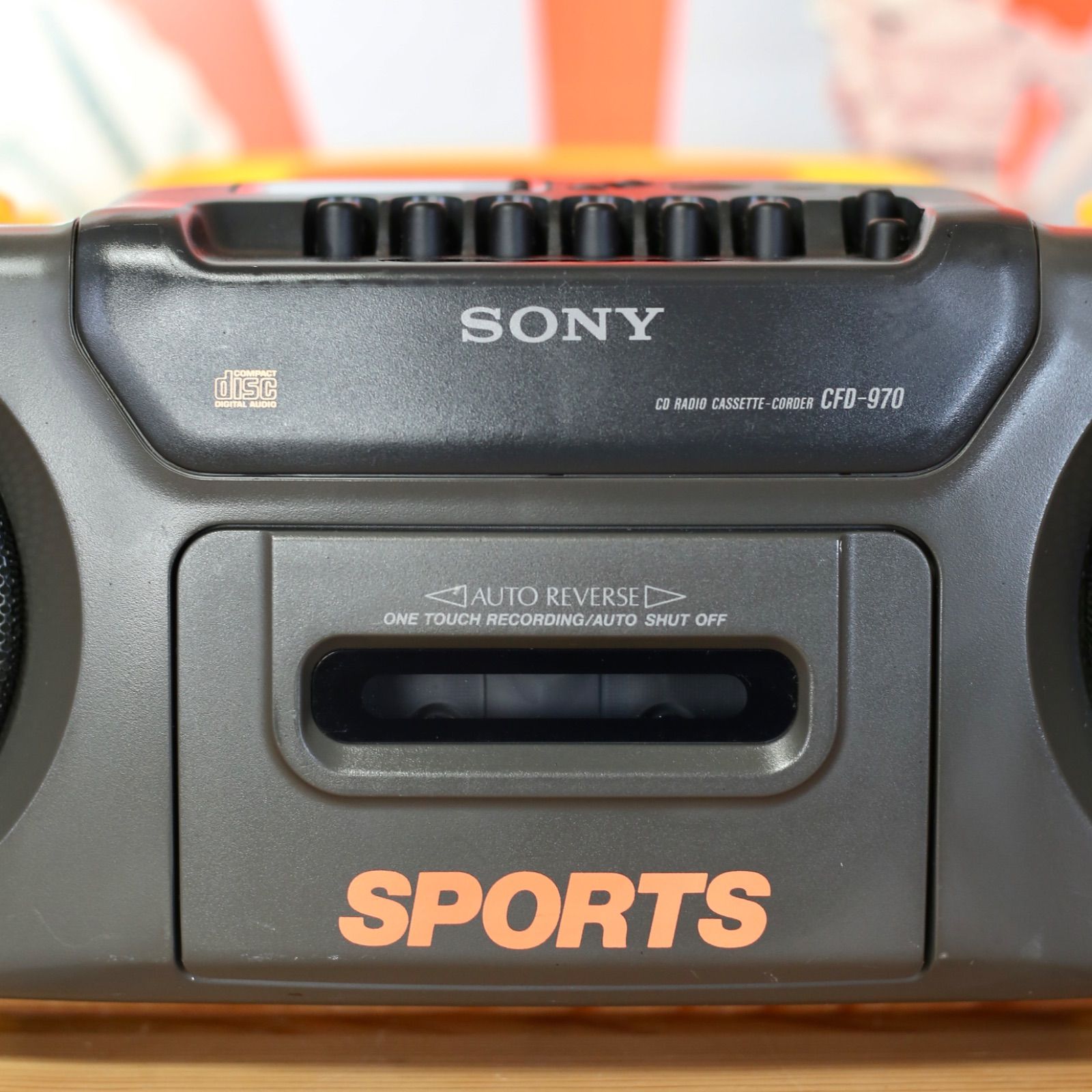 SONY SPORTS CFD-970 MEGABASS搭載 防滴仕様 CDラジカセ ソニー