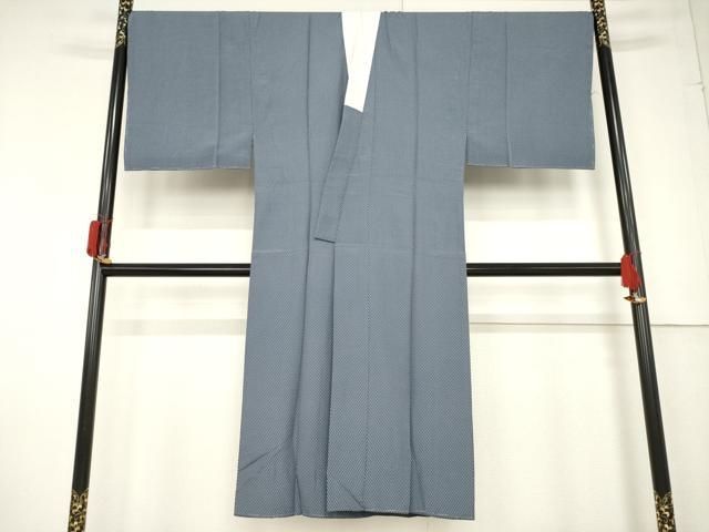 平和屋着物○男性 長襦袢 無双仕立て 矢羽根文 正絹 逸品 未使用