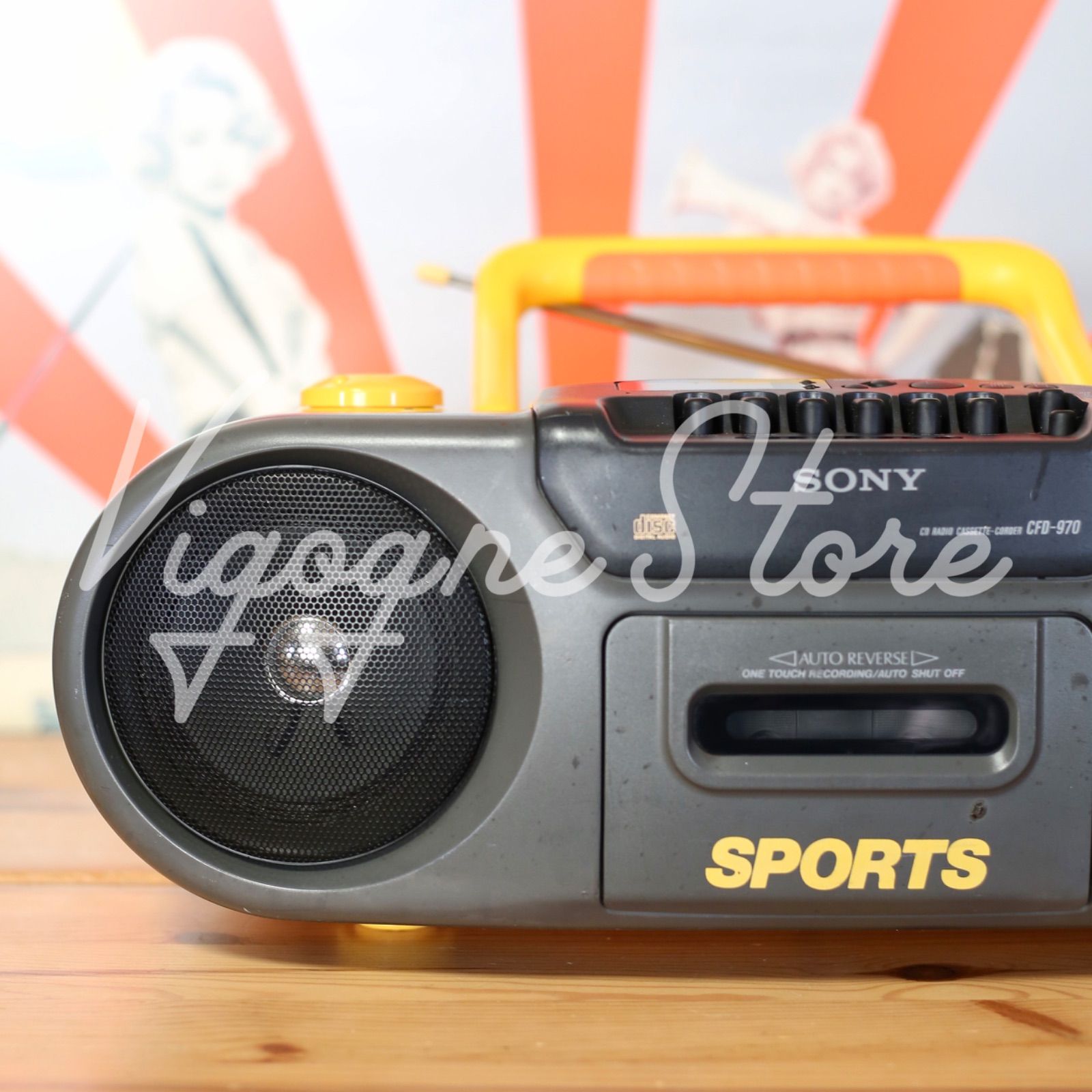 SONY SPORTS CFD-970 MEGABASS搭載 防滴仕様 CDラジカセ ソニー