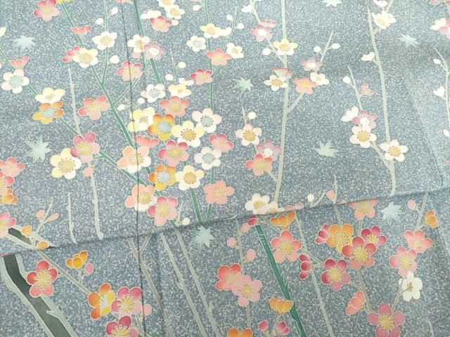 平和屋着物○訪問着 友禅 作家物 枝花文 正絹 逸品 AABF3975ck - メルカリ