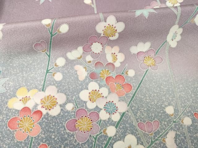 平和屋着物○訪問着 友禅 作家物 枝花文 正絹 逸品 AABF3975ck - メルカリ