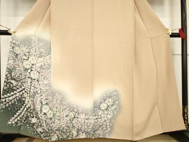 平和屋着物○訪問着 辻が花 舞花文 正絹 逸品 AABF3981ck - メルカリ