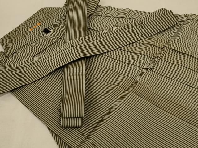 平和屋着物＊夏物 男性 馬乗り袴 縞 正絹 逸品 AABF2792jd - メルカリ