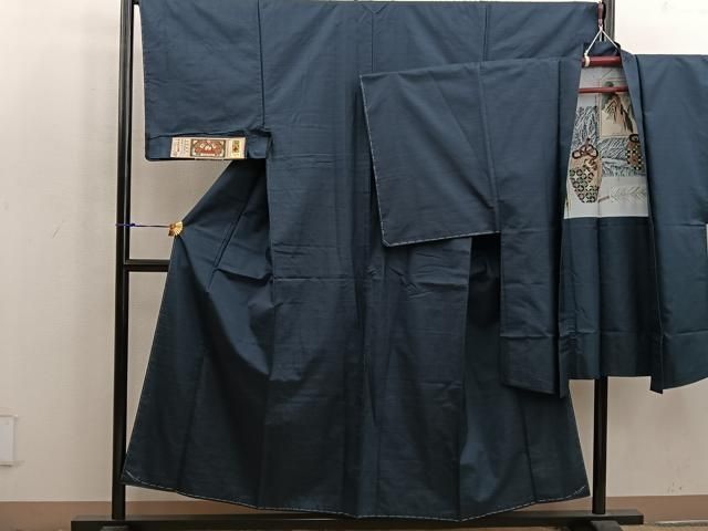 平和屋着物○男性 本場大島紬 アンサンブル 絣文様 証紙付き 正絹 逸品