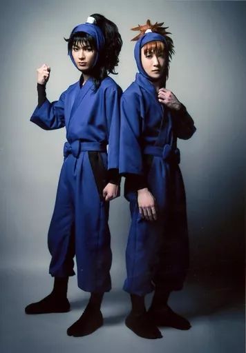 中古】生写真(男性) 山木透(久々知兵助)・吉田翔吾(不破雷蔵