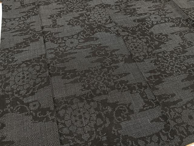 平和屋着物○結城紬 100亀甲 エ霞花文 正絹 逸品 BAAW2172yc - メルカリ