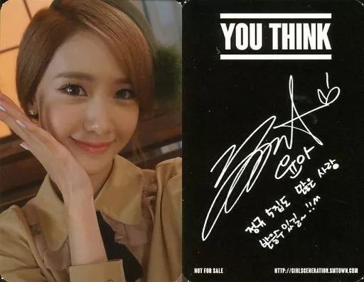 中古】コレクションカード(女性) 少女時代/ユナ(YoonA)/CD「You think