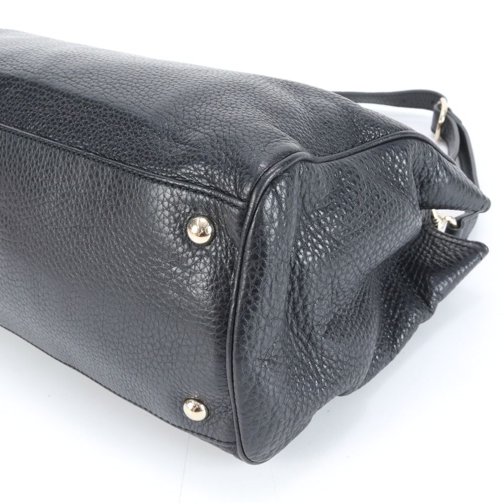 極美品 グッチ バンブー 323660 レザー 2WAY ショルダーバッグ 斜め