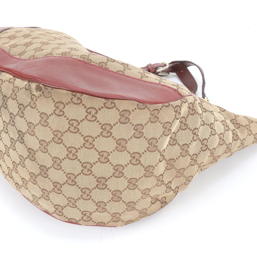 グッチ GGキャンバス 203504 レザー トート バッグ 肩掛け ショルダー