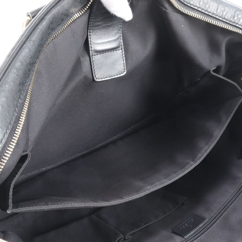 美品 グッチ ディアマンテ 208463 レザー ビジネス バッグ 書類鞄