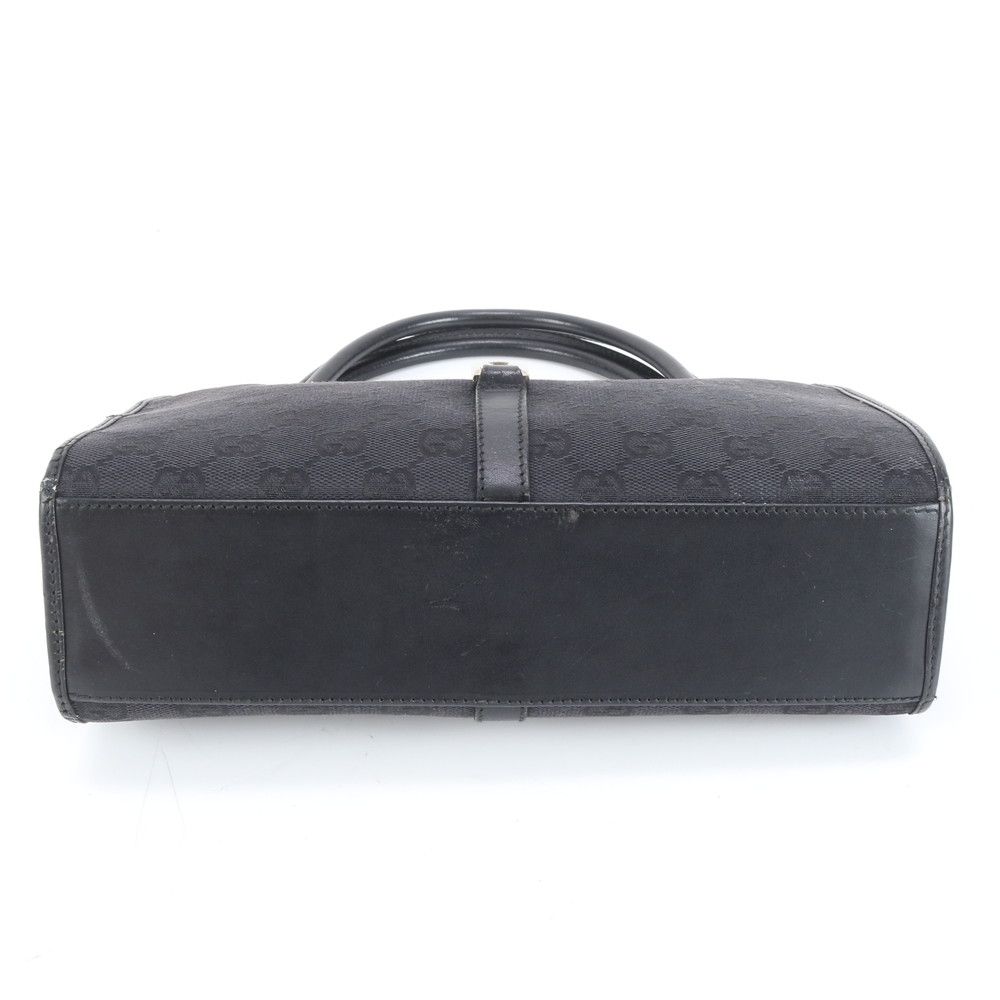 【極美品】グッチ ワンショルダー GG柄 ジャッキー キャンバス レザー 黒 GUCCI ジャッキー GG柄 ワンショルダー レザー✕キャンバス グッチ