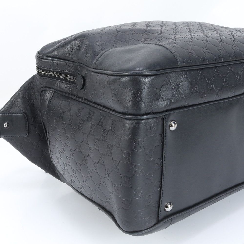 美品 グッチ グッチシマ 162917 レザー ボストン バッグ 斜め掛け