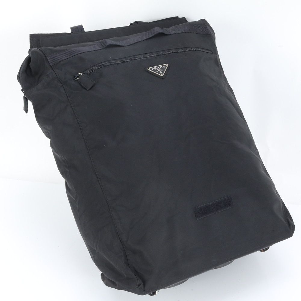 美品 プラダ テスート ナイロン トライアングルロゴ スーツケース