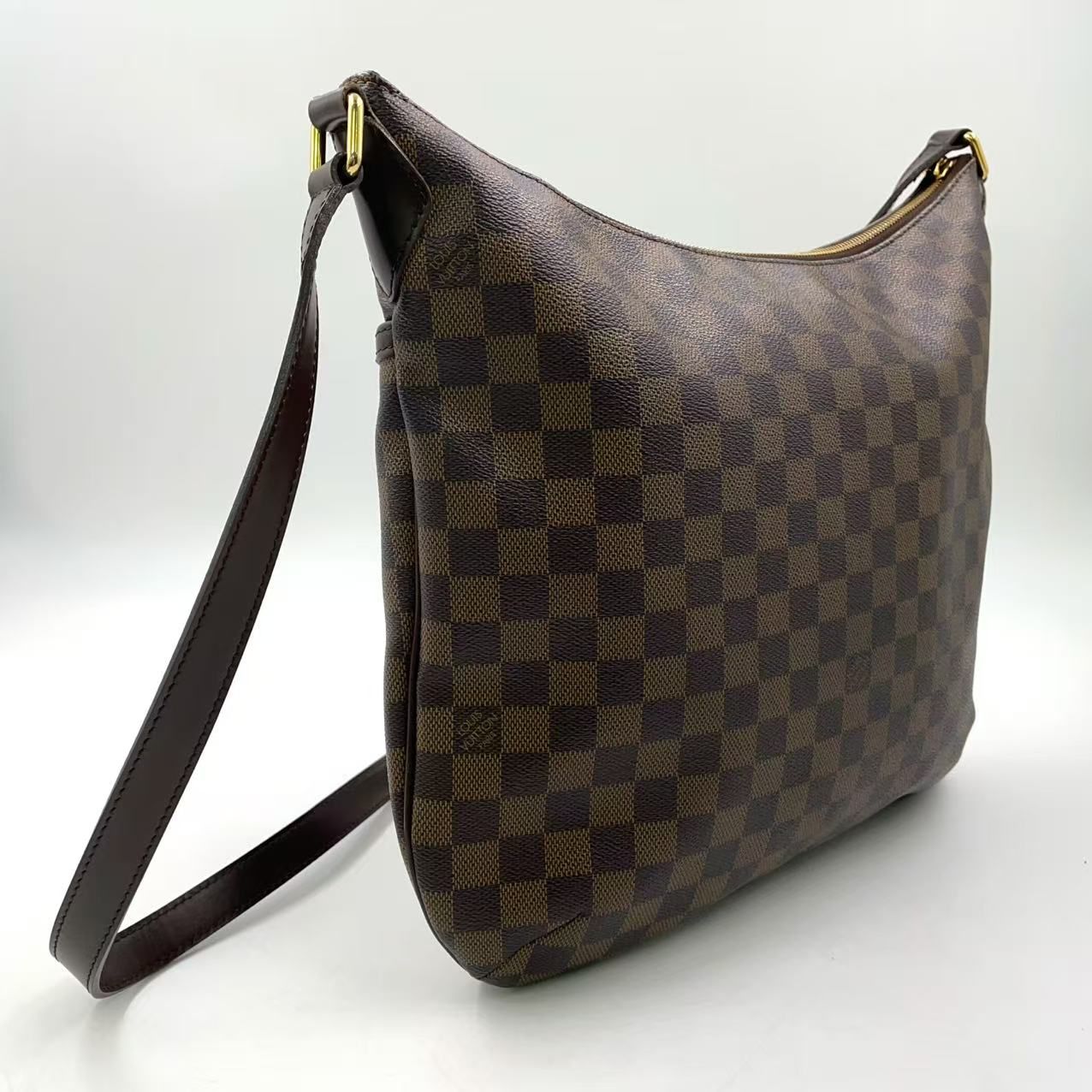 LOUIS VUITTON ブルームズベリGM ダミエエベヌ ダミエエベヌ レザー