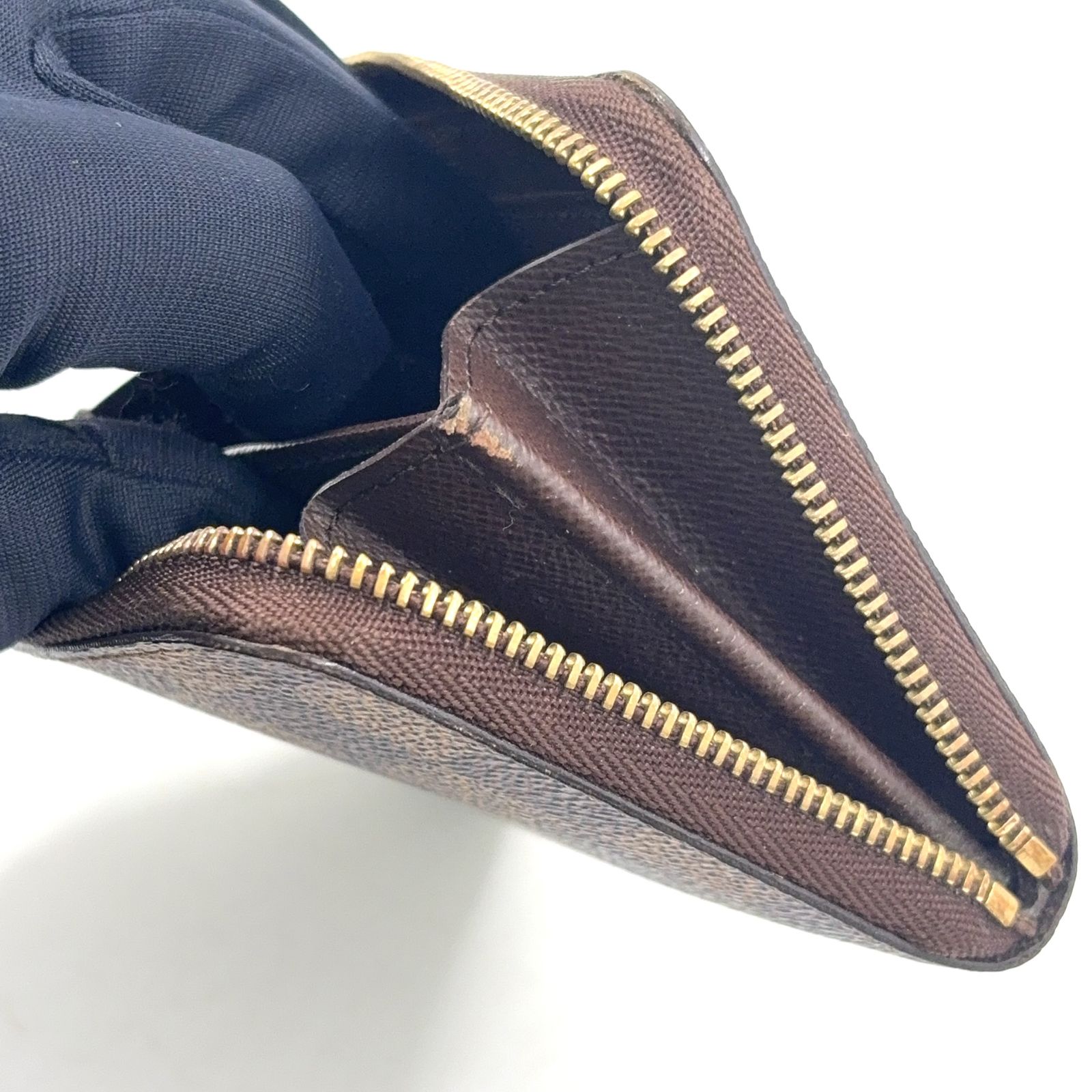 【SALE】ルイヴィトン　ジッピーパース　ダミエエベヌ　ケース　茶色 SALE】ルイヴィトン ジッピーコインパース ダミエエベヌ コインケース