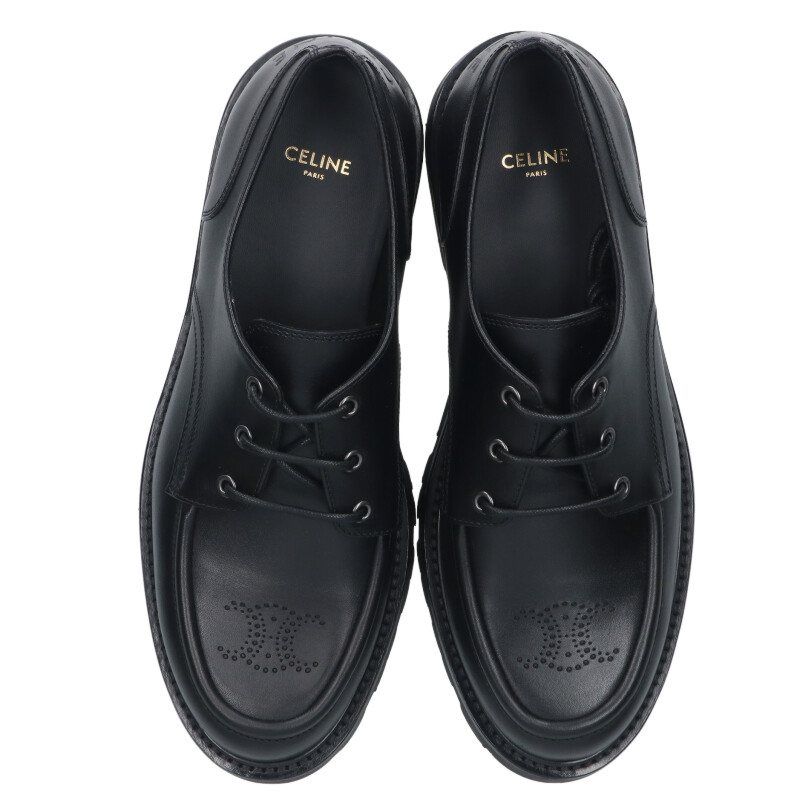 セリーヌ 25AW 364393579C マーガレットダービー35レザーブーツ メンズ