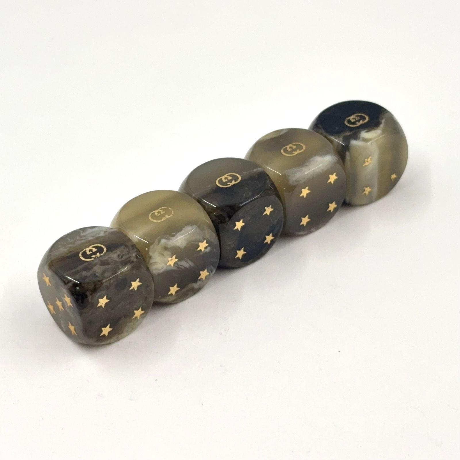 GUCCI サイコロ ボードゲーム' レジン オフホワイト×マルチカラー