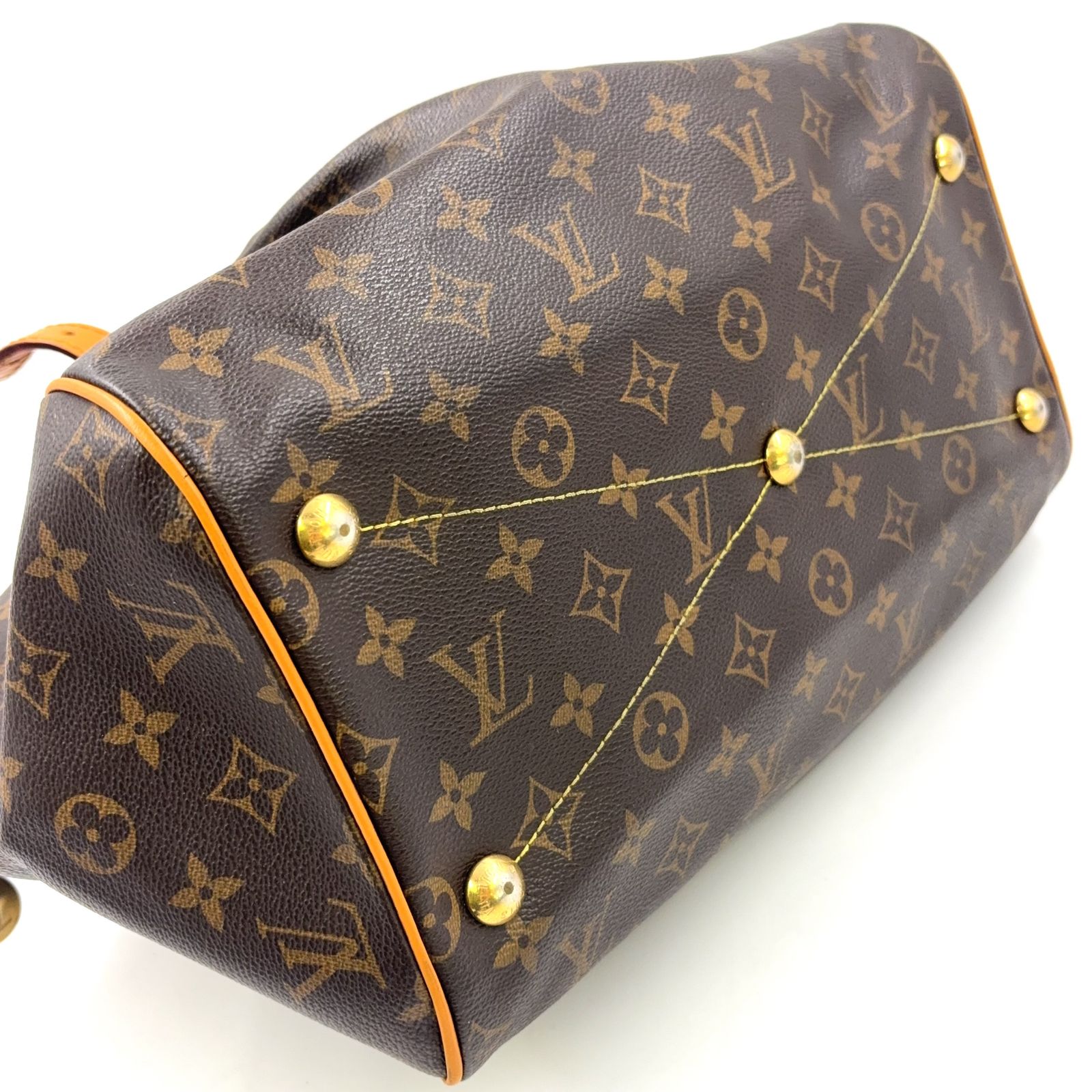 【良品】LOUIS VUITTONモノグラム　ティヴォリGMハンドバッグ LOUIS VUITTON ティヴォリGM モノグラム モノグラム 鑑定書付き レザー