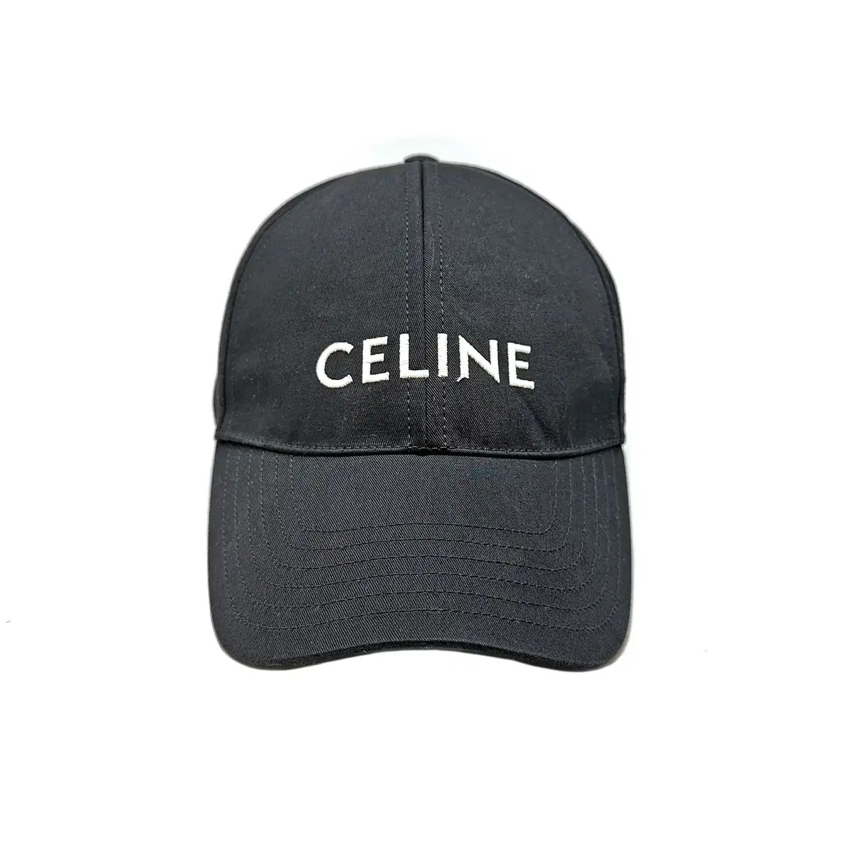M Celine セリーヌ ロゴ ベースボールキャップ 帽子 ブラック