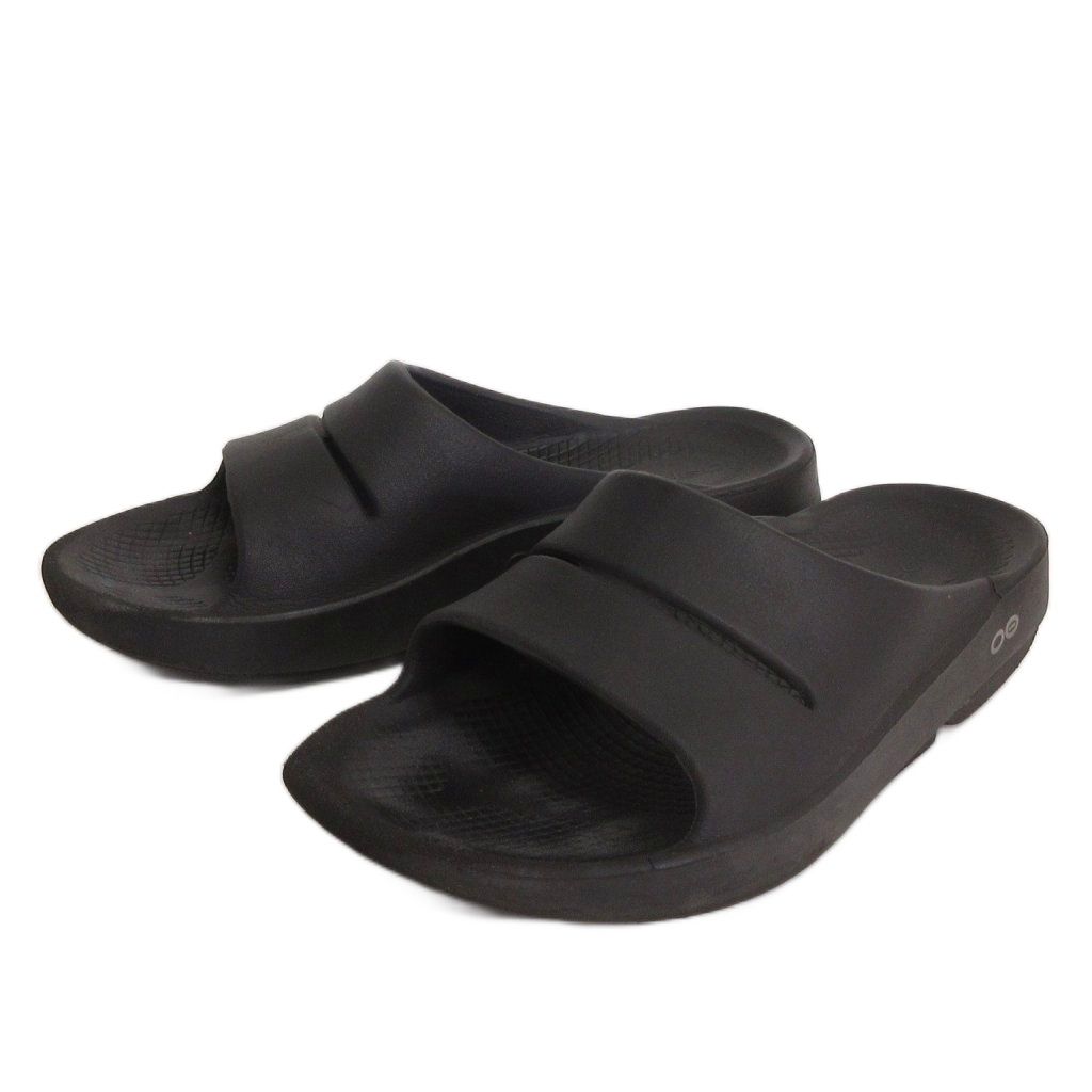 【未使用】OOFOS Original ブラック M6/W8（25cm） ウーフォス OOFOS リカバリーサンダル 黒 ブラック M6-W8 25cm 靴