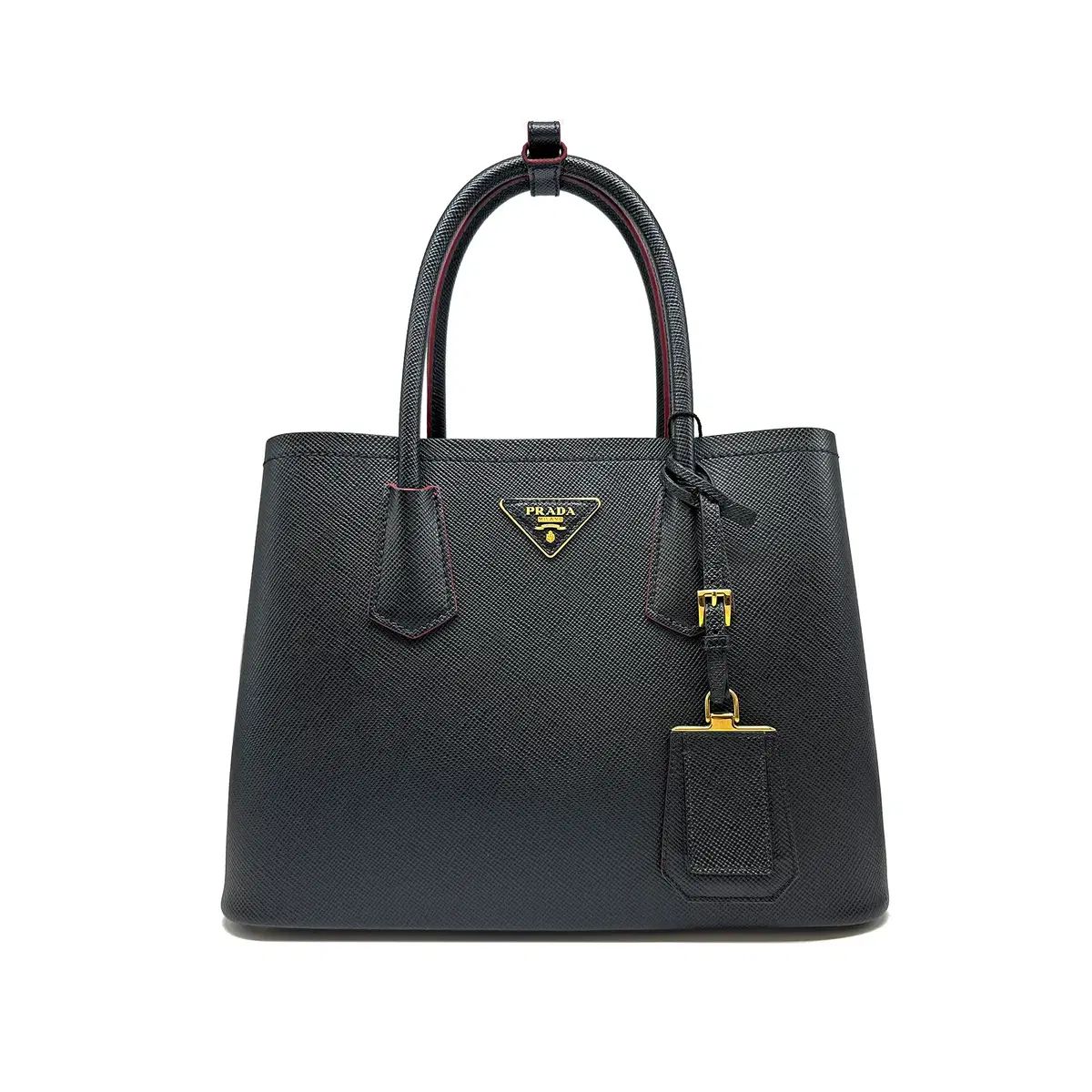 スモール PRADA 1 BG 887 ドゥブレ サフィアーノ トートバッグ