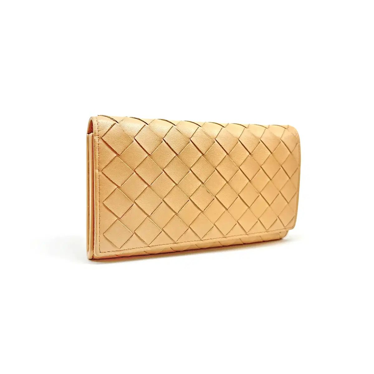 ボッテガ ヴェネタ イントレチャート 長財布 ベージュ