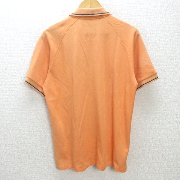 【極美品】パーリーゲイツ　ハーフジップtシャツ ゴルフ　オレンジ　ボーダー　L 極美品】パーリーゲイツ ハーフジップtシャツ ゴルフ オレンジ ボーダー L