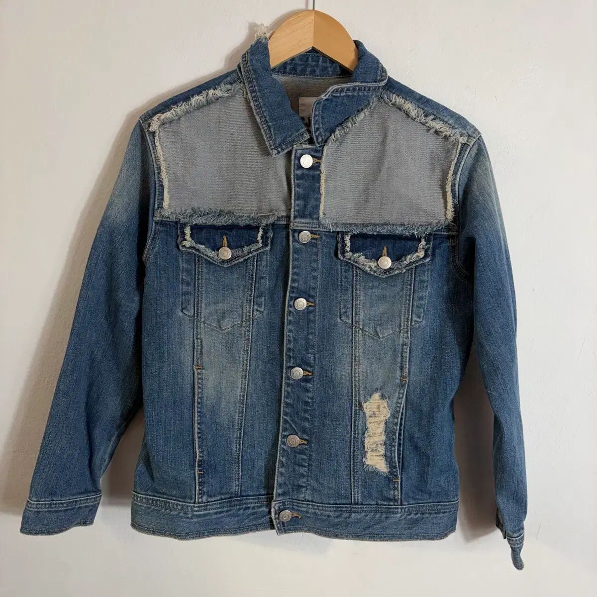 SJYP ダメージ デニム ジャケット S
