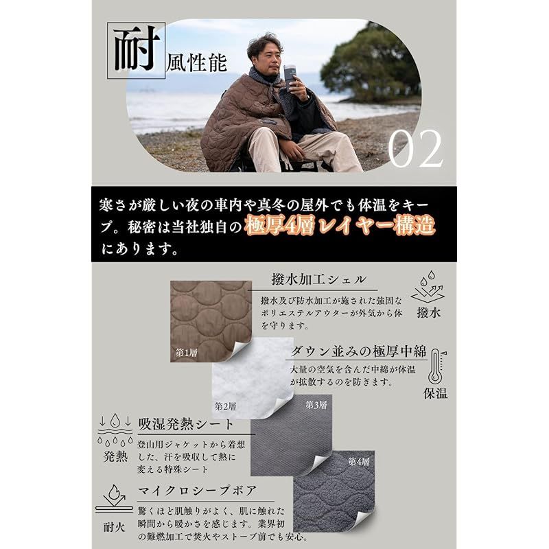 Chill Camping（チルキャンピング） キャンプ用 ブランケット 防寒