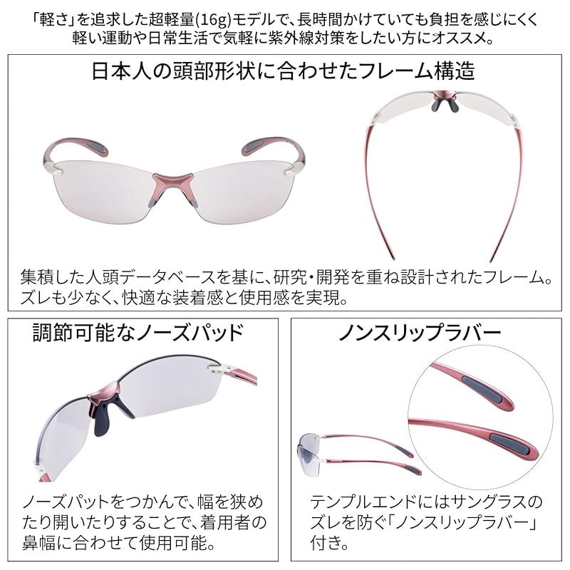 SWANS(スワンズ) スポーツ サングラス エアレス リーフ フィット