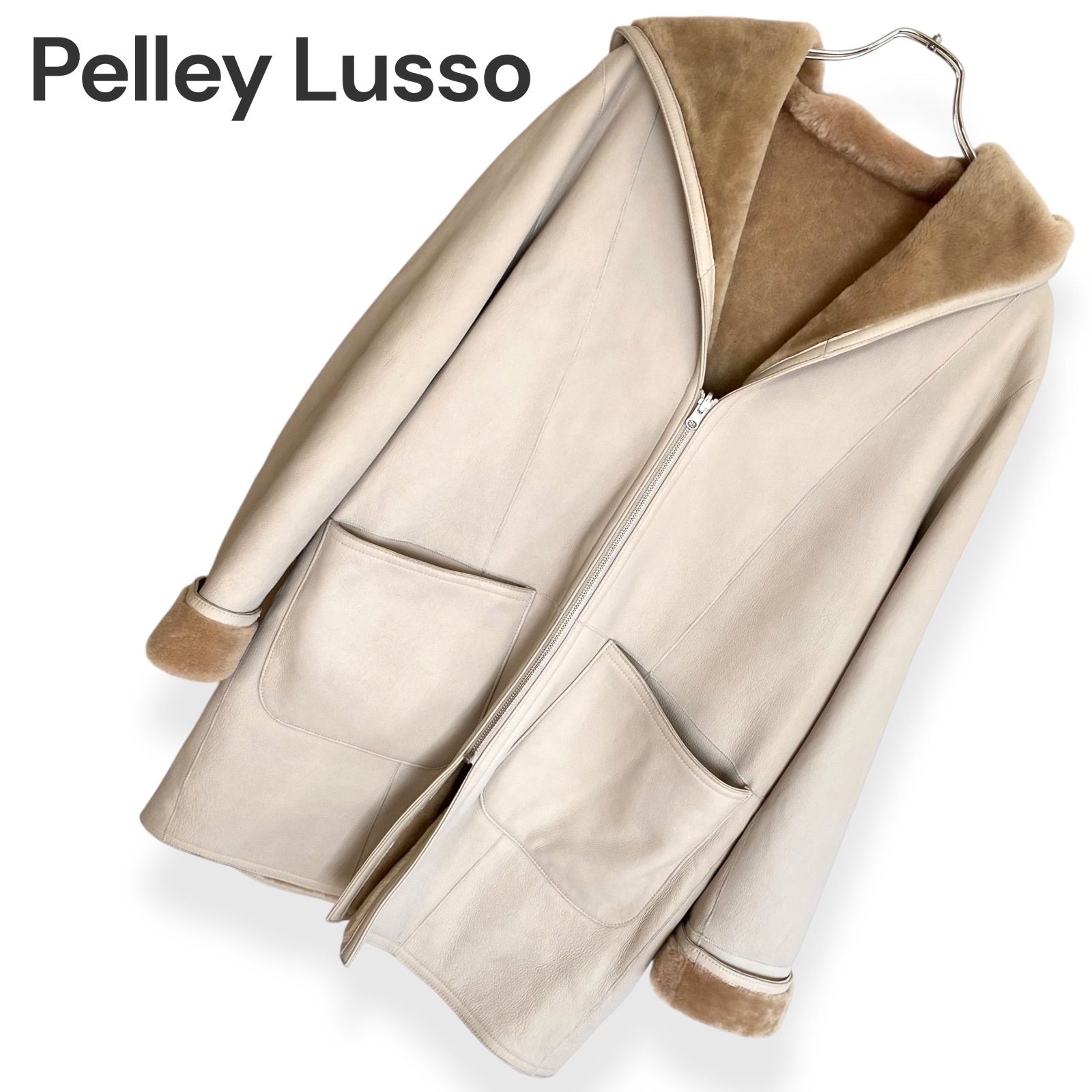 Pelley Lusso ペレリールッソ リバーシブル ムートンコート L