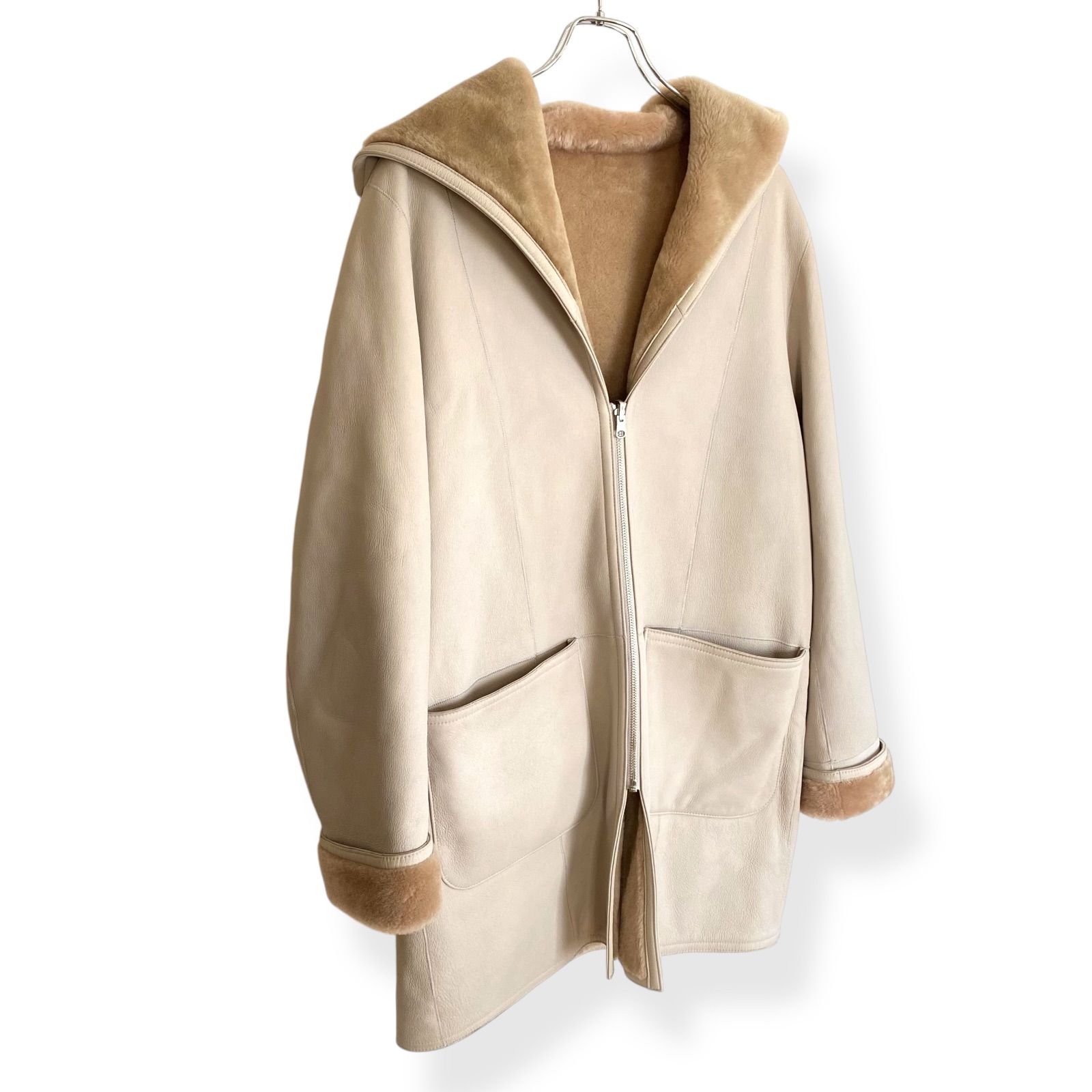 Pelley Lusso ペレリールッソ リバーシブル ムートンコート L