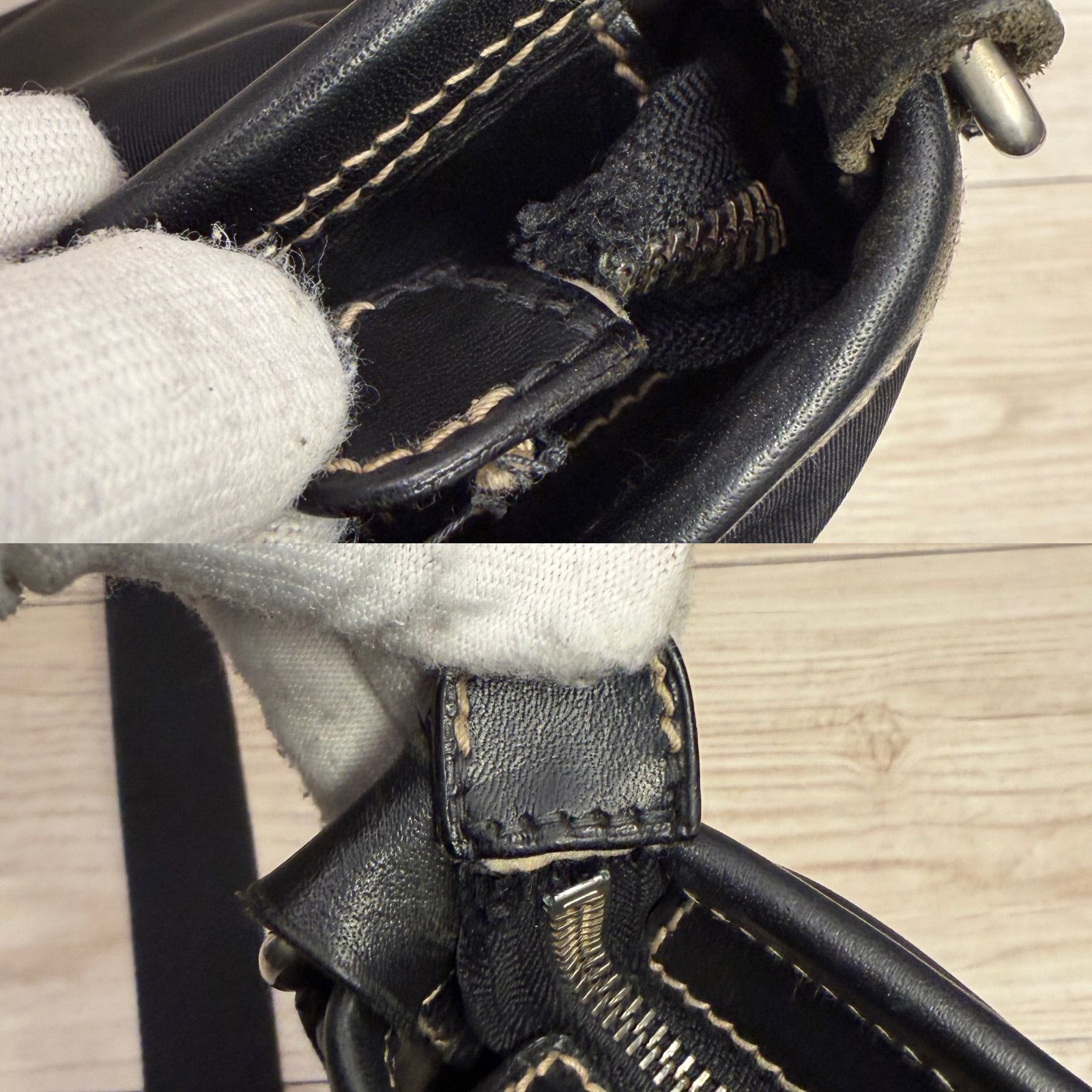 上質レザー×ナイロン 通勤