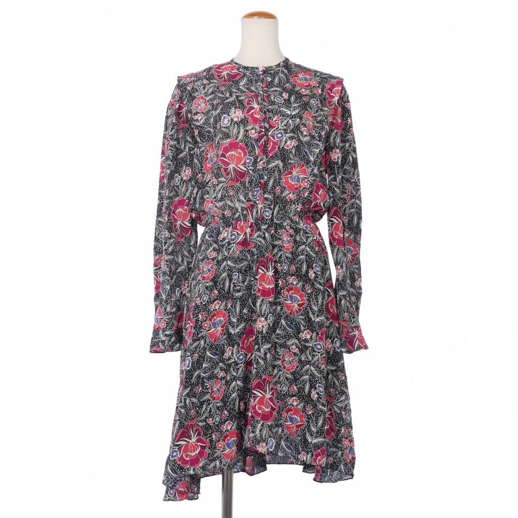 Isabel Marant étoile 花柄 ロング ワンピース シルク イザベル マラン エトワール ISABEL MARANT ETOILE フラワープリント