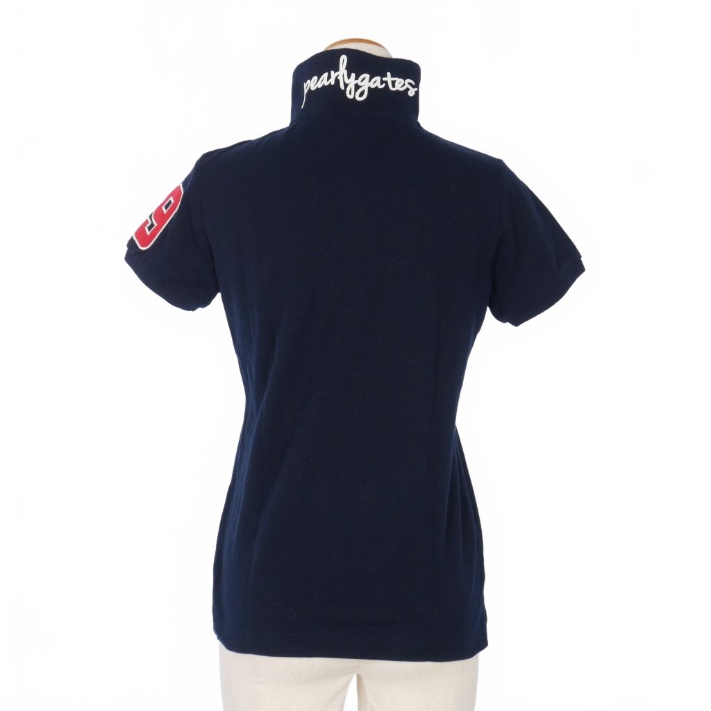 パーリーゲイツ PEARLY GATES ロゴ刺繍 ポロシャツ 半袖 鹿の子