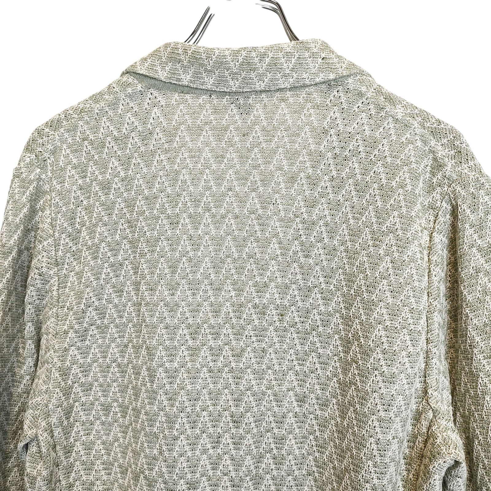 LARDINI ラルディーニ コットンリネン ハニカム2B ニット ジャケット