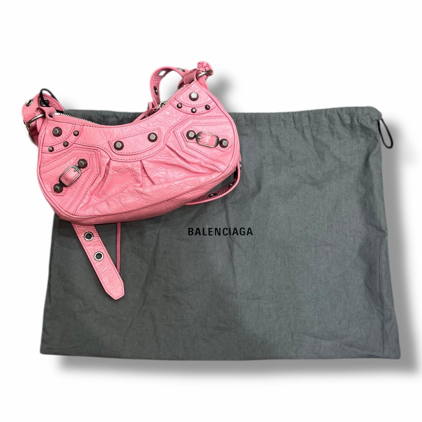 BALENCIAGA Le Cagole XS ルカゴール ショルダー サドル ハンドバッグ