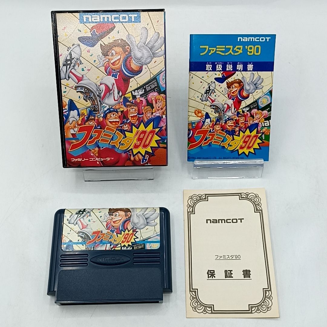 FCソフト】「ファミスタ'90」 外箱・説明書付き 動作品 ファミコン