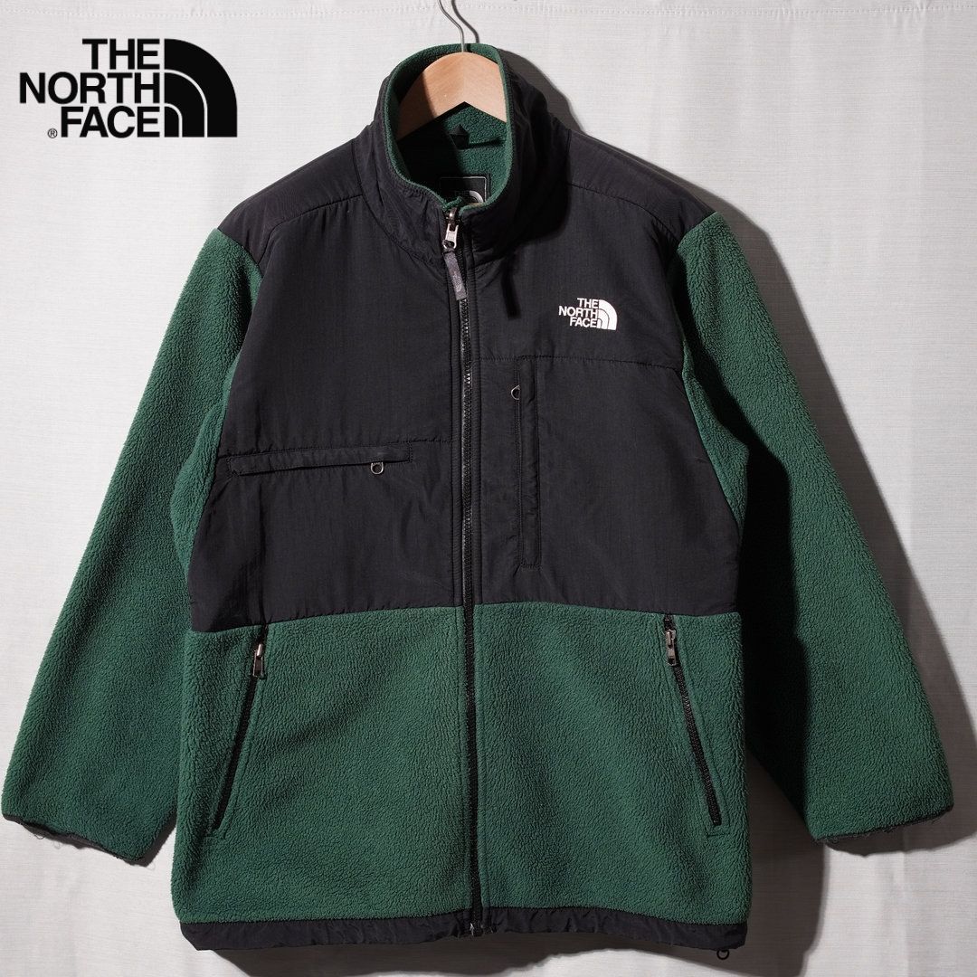 ノースフェイス THE NORTH FACE フリース M グリーン ブラック ロゴ