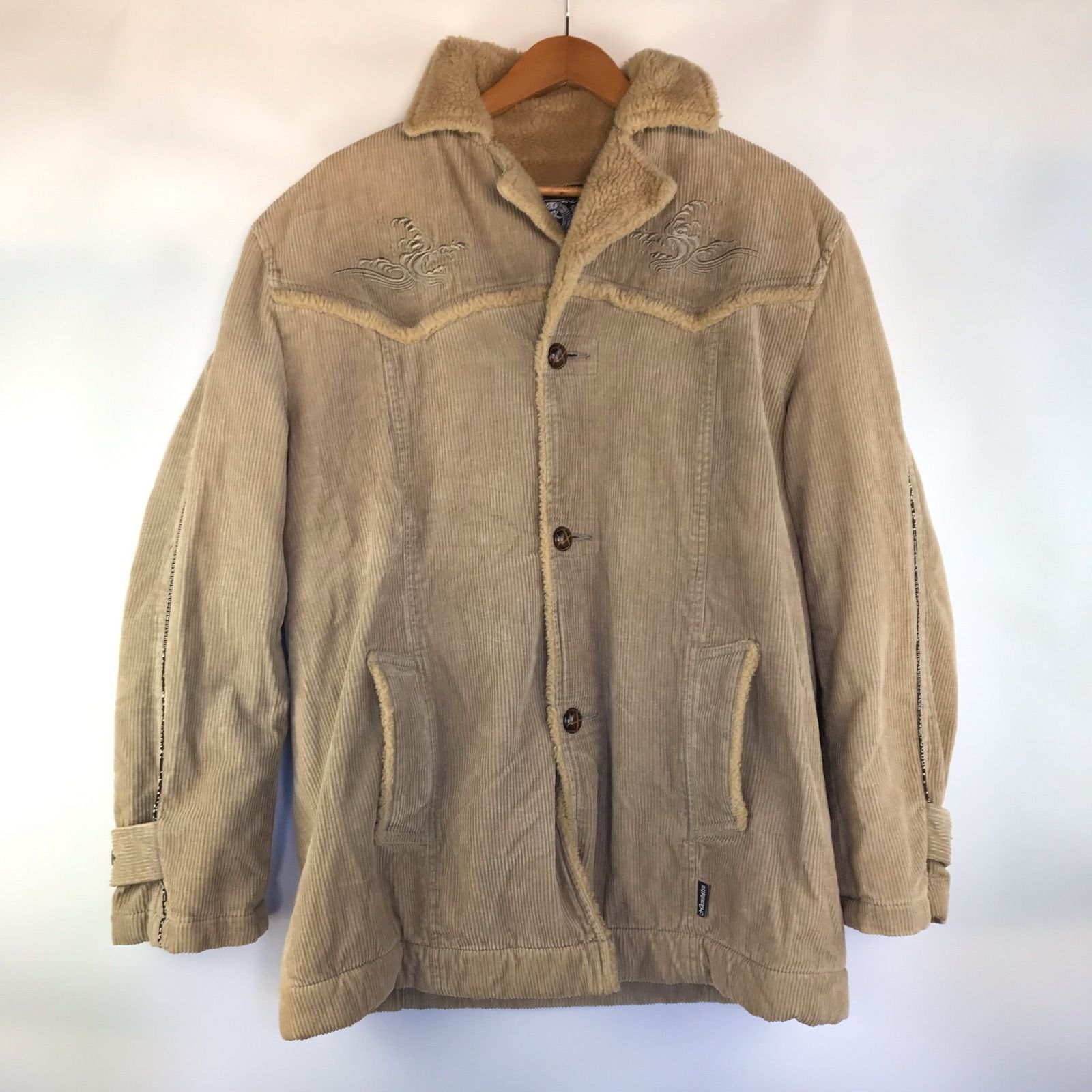 波達 コーデュロイジャケット メンズ L ベージュ 3082202601060055