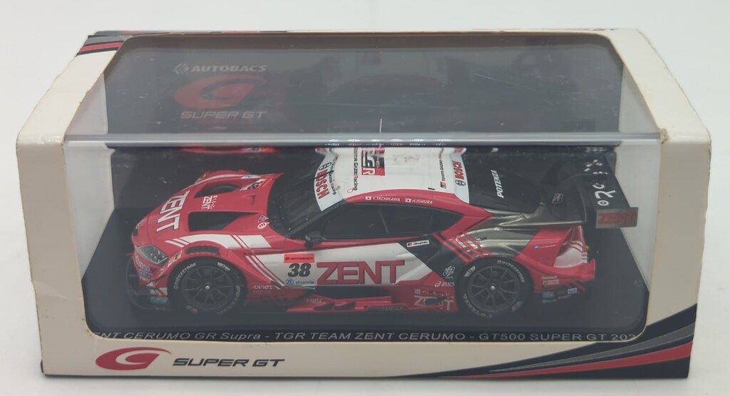 【新品未開封】ZENT CERUMO GR Supra 2022 spark MINIMAX 1/43 Spark model SUPER GT 2022 ZENT CERUMO GR Supra #38