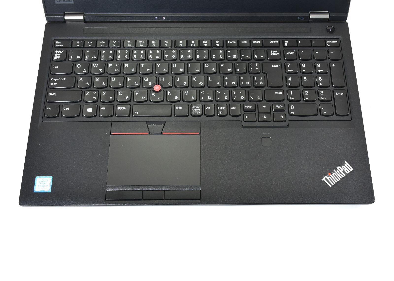 Lenovo ThinkPad P 52 Mobile Workstation|Core i 7-8750 H|メモリ16 G|NVMe SSD 512 G|15.6インチ|NVIDIA Quadro 1000 4 GB| ノート