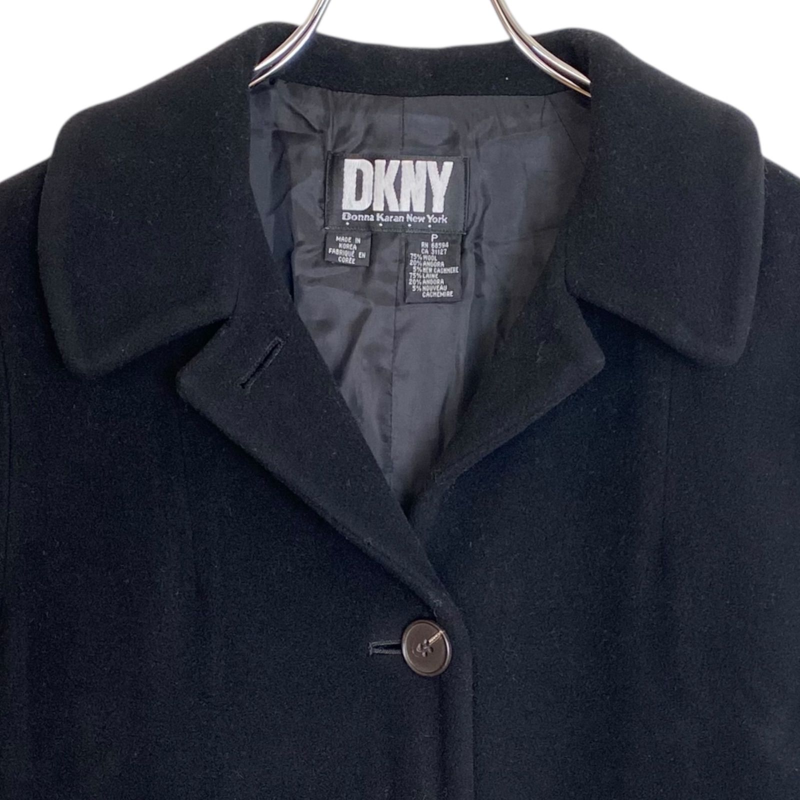 DKNY Donna Karan New York テーラードジャケット シングル 黒 ダーク
