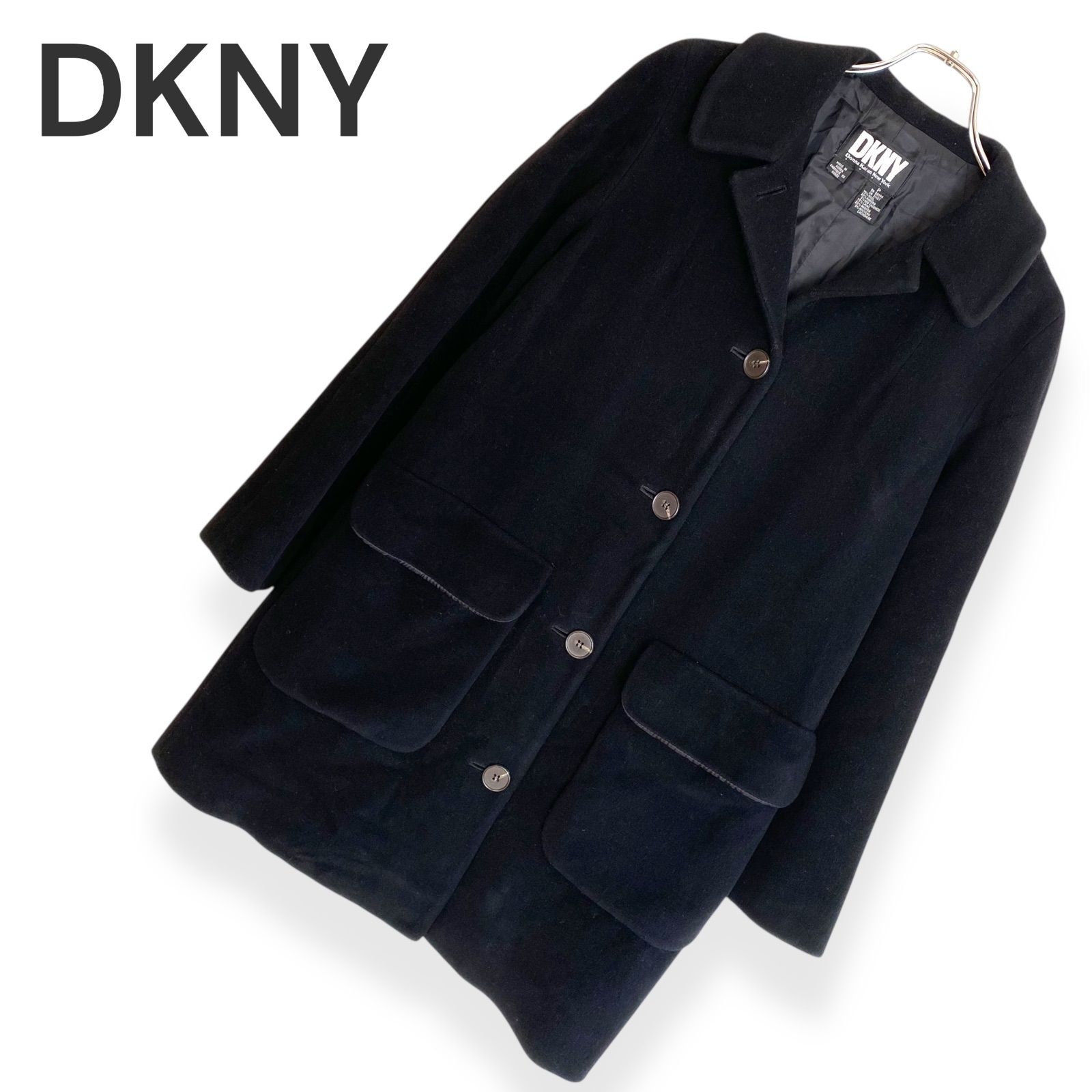 DKNY Donna Karan New York テーラードジャケット シングル 黒 ダーク