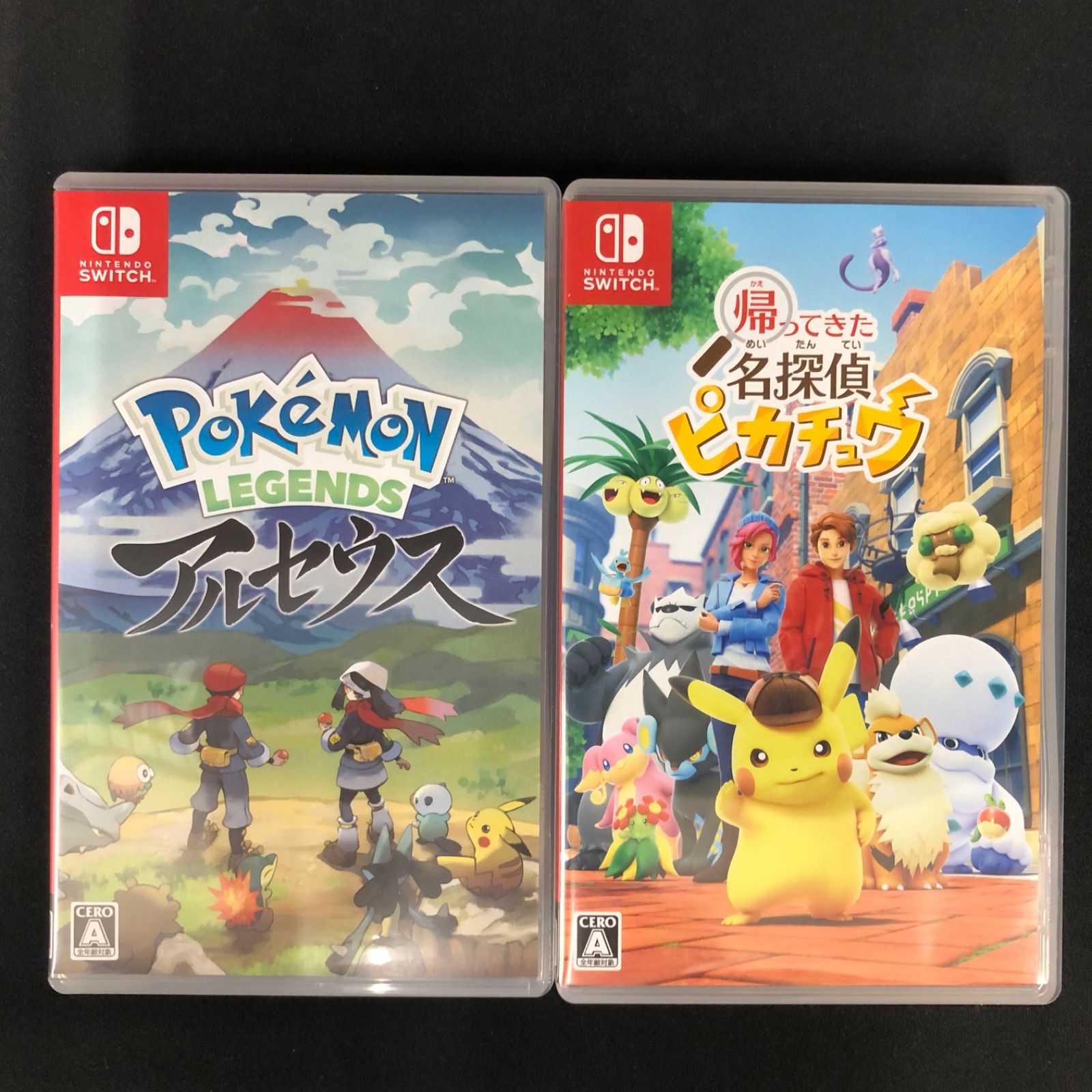 中古 Switch ポケモンレジェンズアルセウス 名探偵ピカチュウ セット